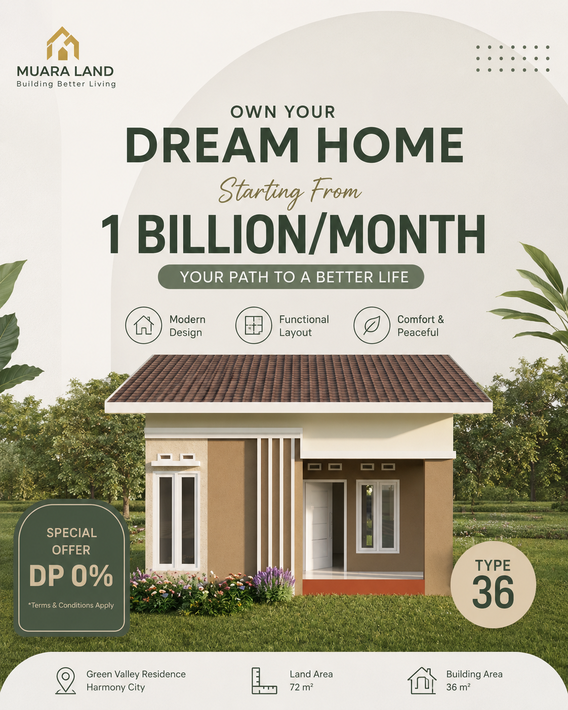 Property brochure for the AR experience